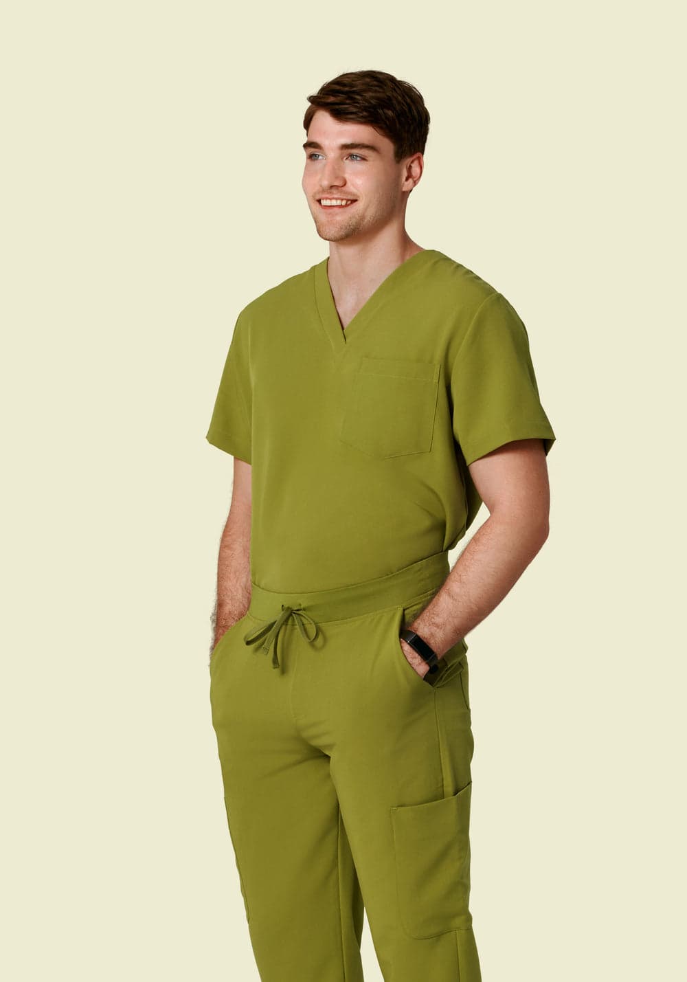 2 Cepli Scrub Üst — Avokado