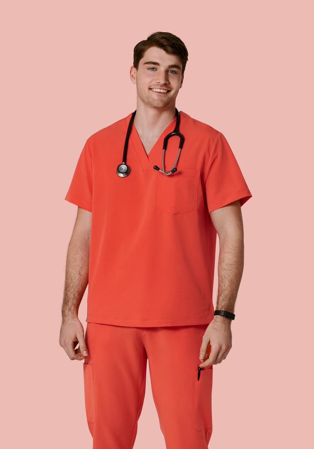 2 Cepli Scrub Üst — Kiremit