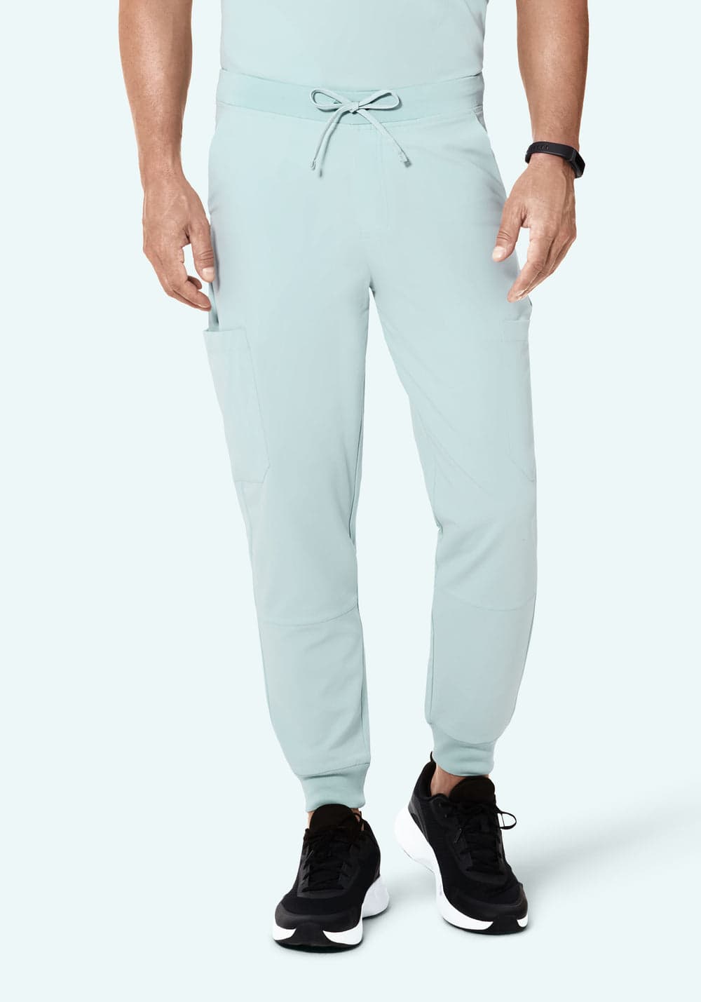 7 Cepli Jogger Scrub Pantolon — Açık Mavi