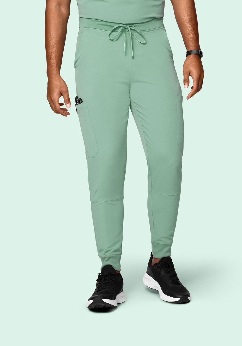 7 Cepli Jogger Scrub Pantolon — Yeşim