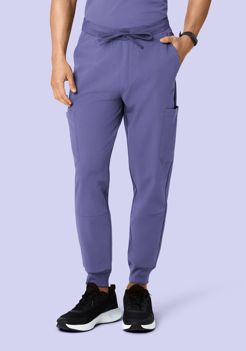 7 Cepli Jogger Scrub Pantolon — Gece Moru