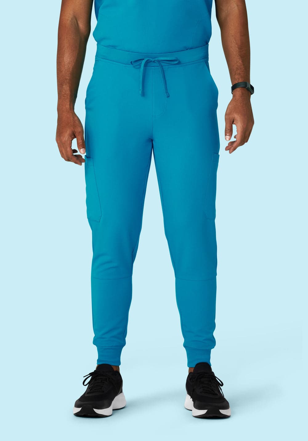7 Cepli Jogger Scrub Pantolon — Azur Mavisi