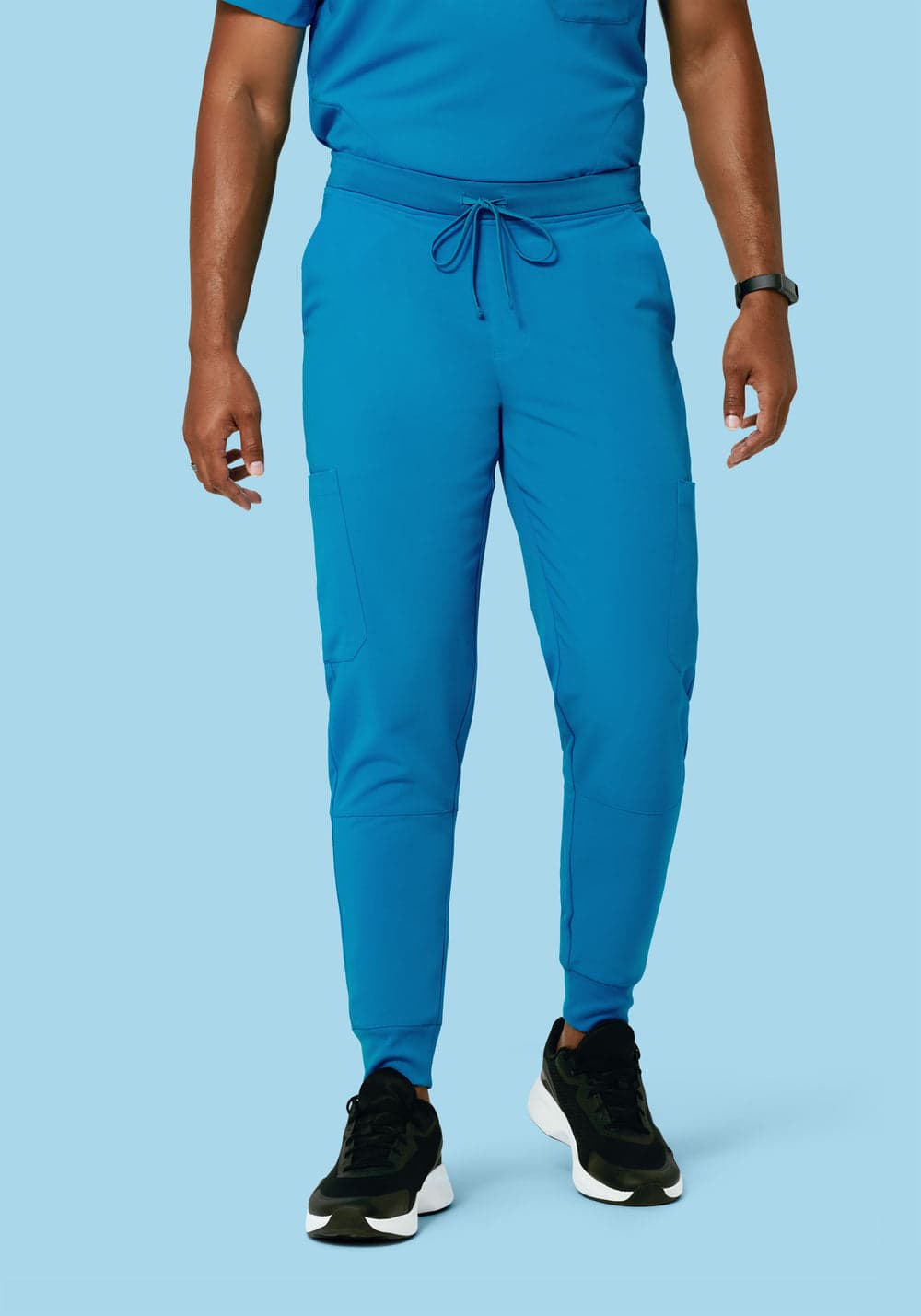 7 Cepli Jogger Scrub Pantolon — Elektrik Mavisi