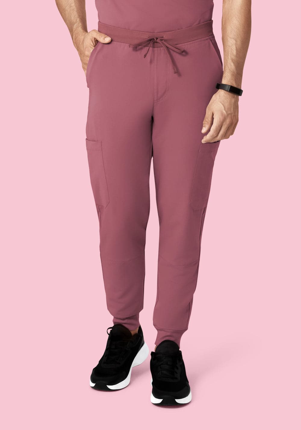 7 Cepli Jogger Scrub Pantolon — Lila