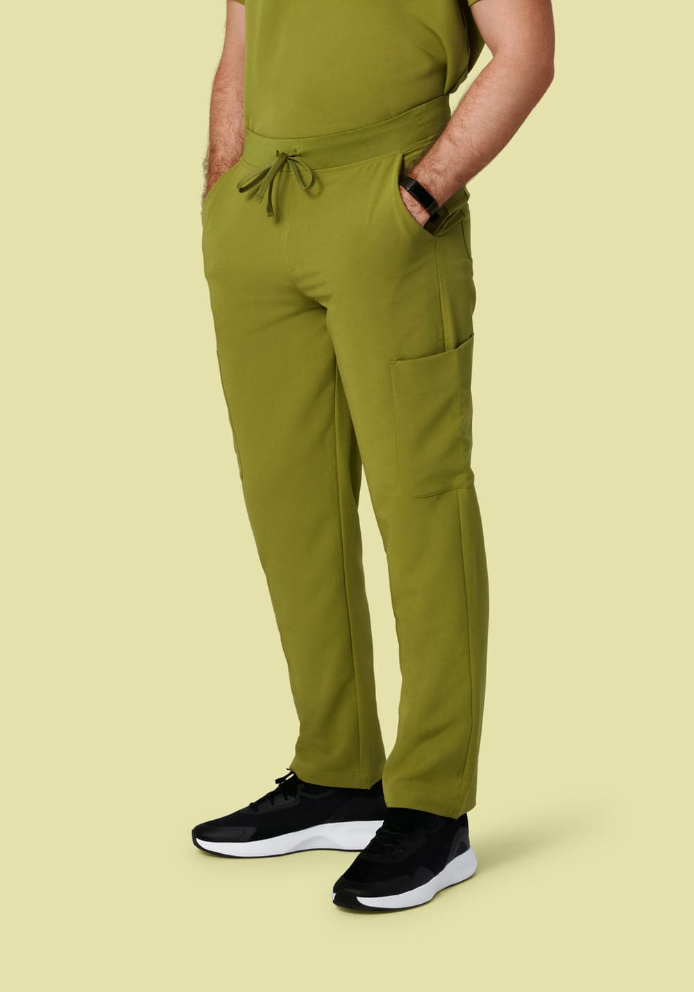 7 Cepli Kargo Scrub Pantolon — Avokado