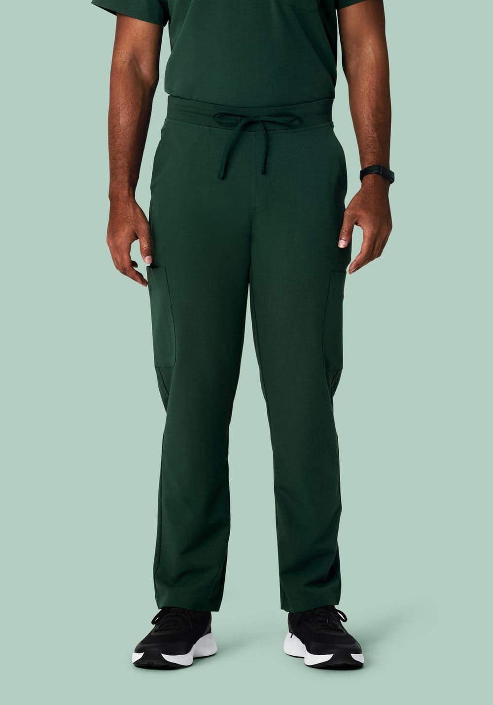 7 Cepli Kargo Scrub Pantolon — Gece Yeşili