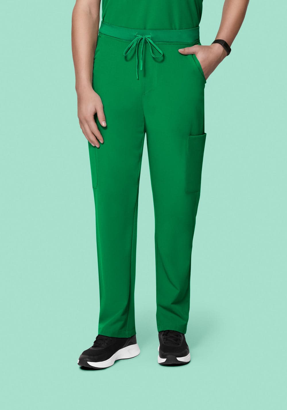 7 Cepli Kargo Scrub Pantolon — Zümrüt Yeşili