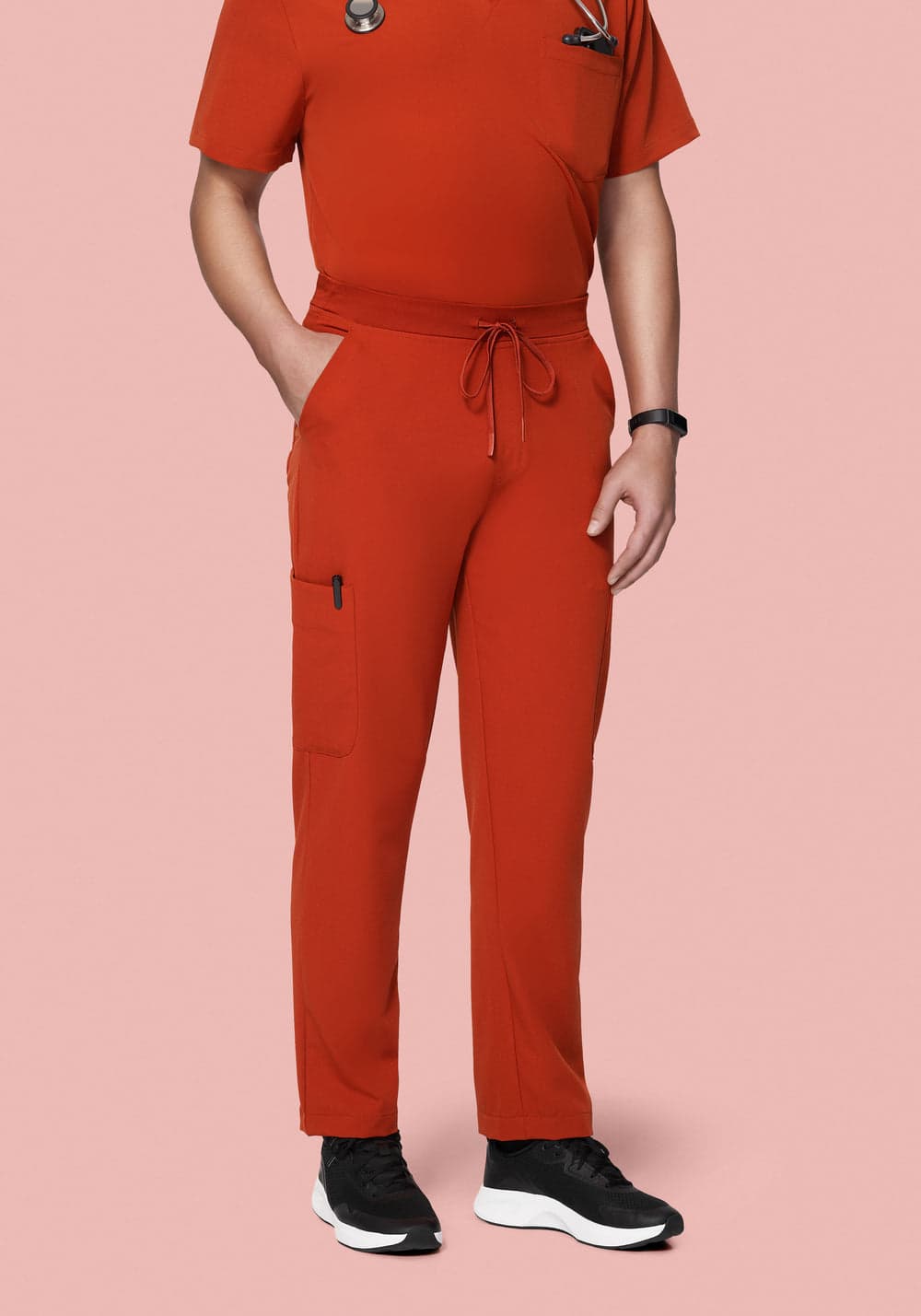 7 Cepli Kargo Scrub Pantolon — Pas Rengi