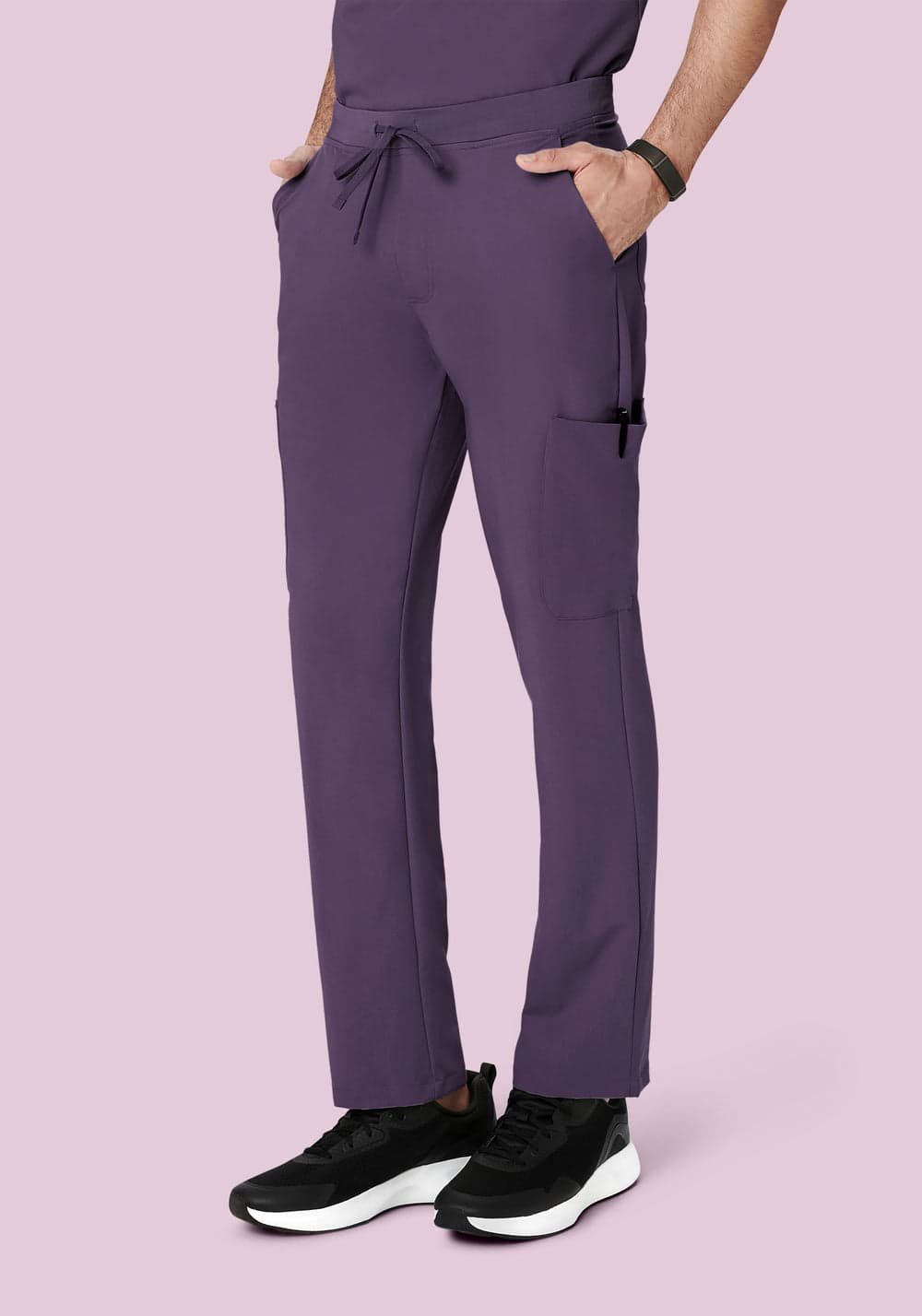 7 Cepli Kargo Scrub Pantolon — Koyu Böğürtlen
