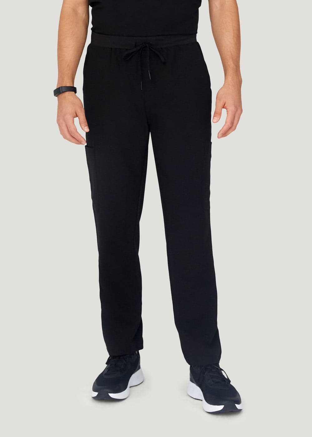 7 Cepli Kargo Scrub Pantolon — Siyah