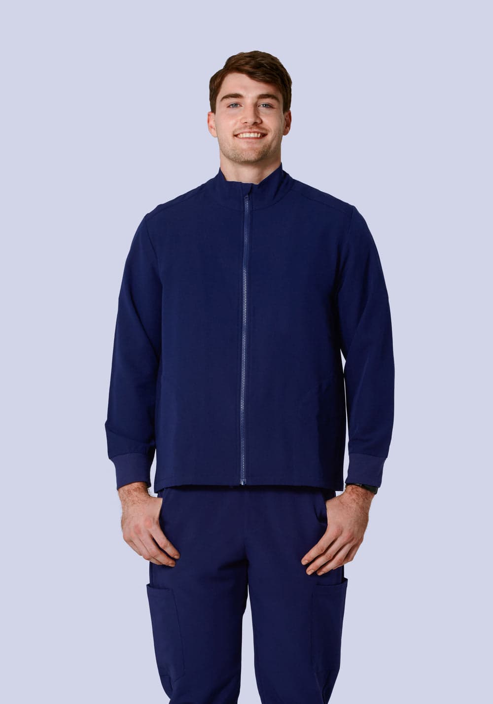 Erkek Modern Scrub Ceket — Lacivert