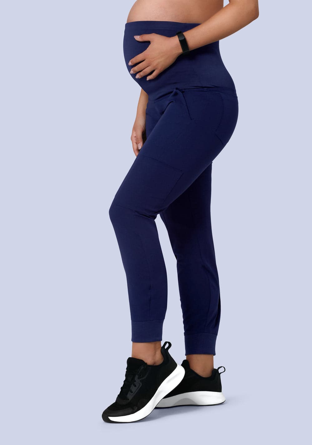 Hamile Jogger Scrub Pantolon — Lacivert