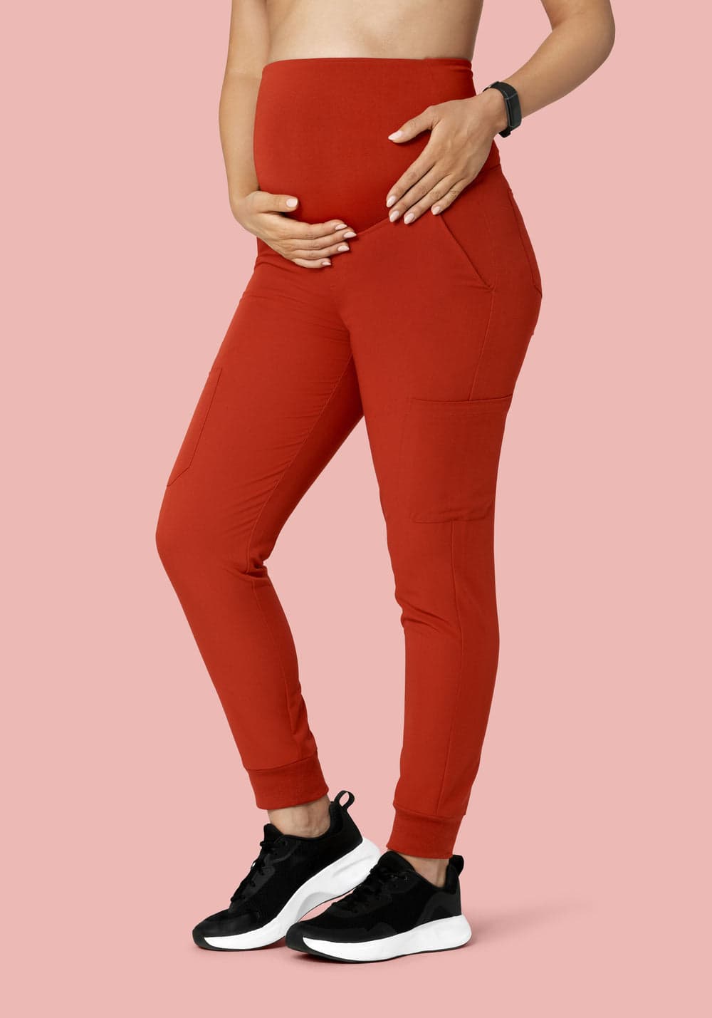 Hamile Jogger Scrub Pantolon — Pas Rengi