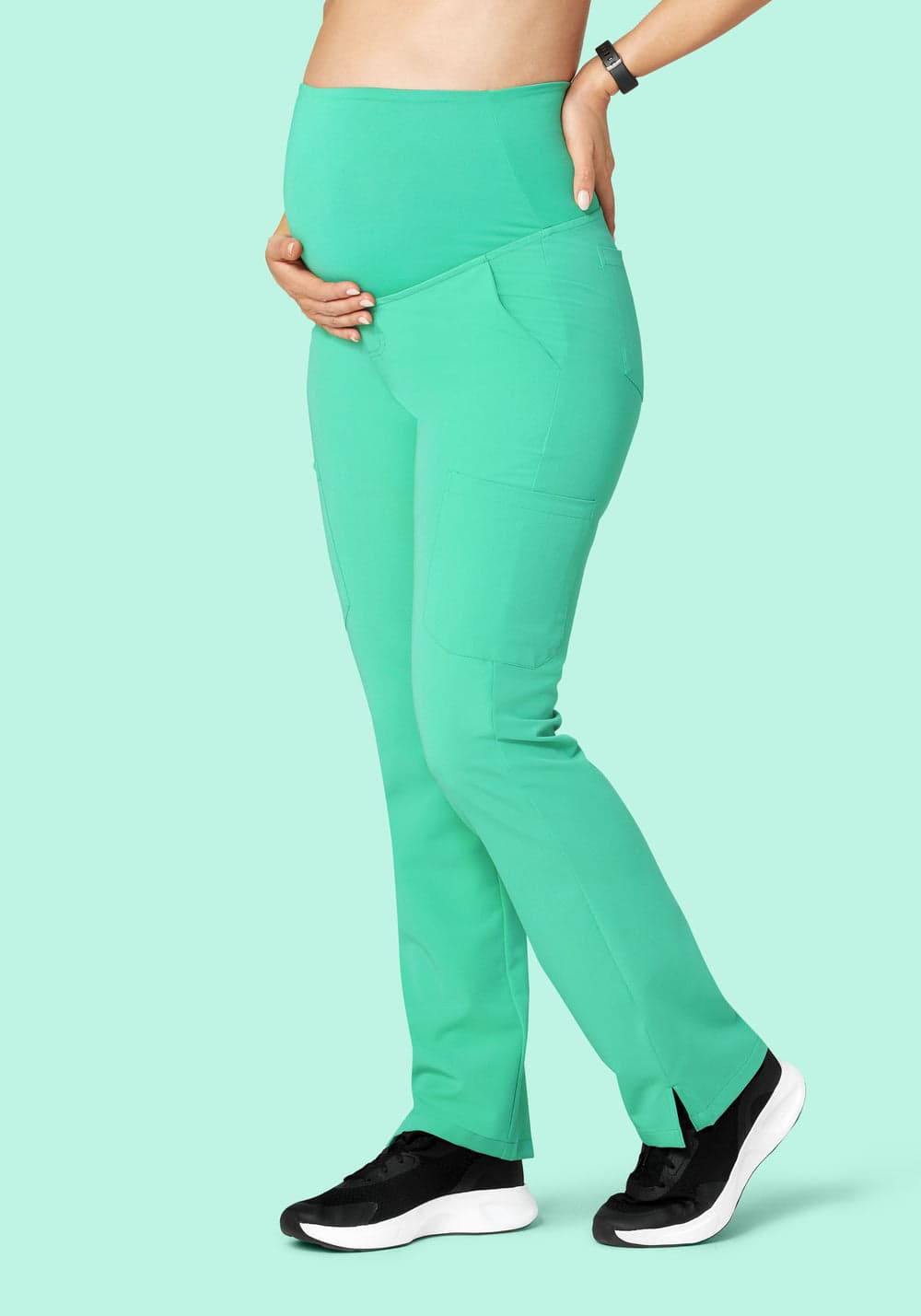 Hamile Kargo Scrub Pantolon — Deniz Camı