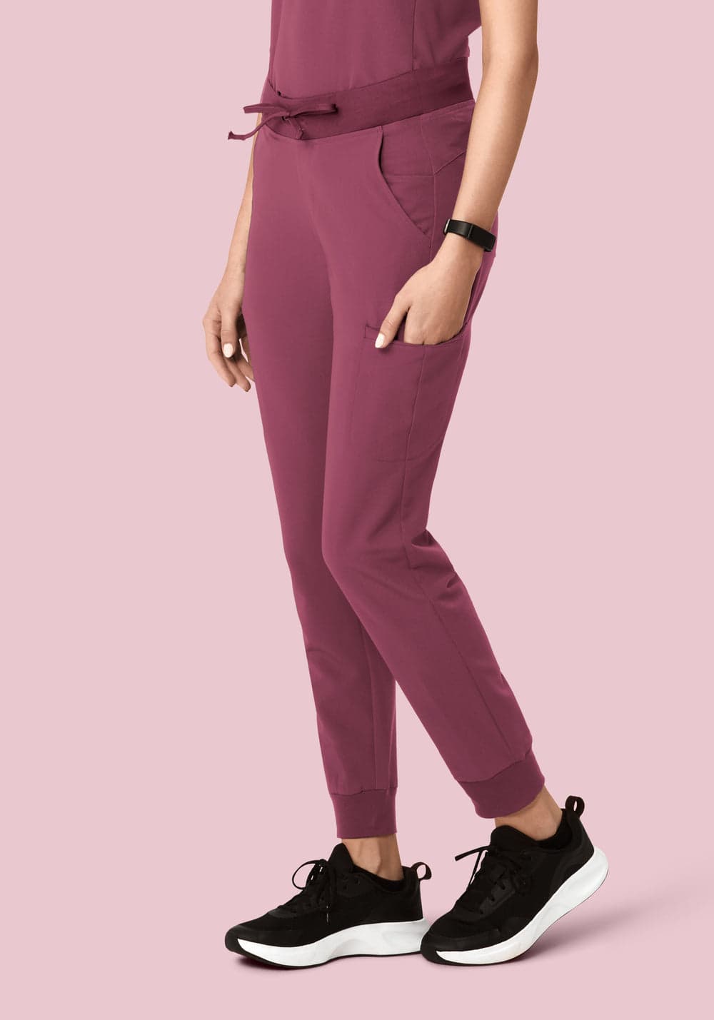 11 Cepli Jogger Scrub Pantolon — Koyu Leylak