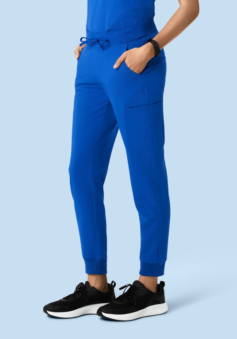 11 Cepli Jogger Scrub Pantolon — Kobalt Mavisi
