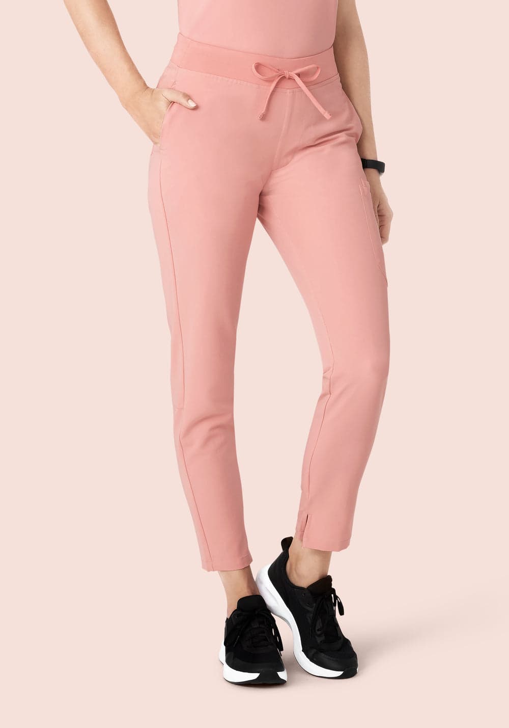 6 Cepli Slim Scrub Pantolon — Gül Kurusu