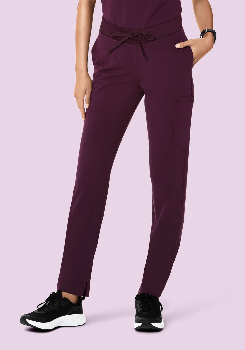 6 Cepli Slim Scrub Pantolon — Açai Moru