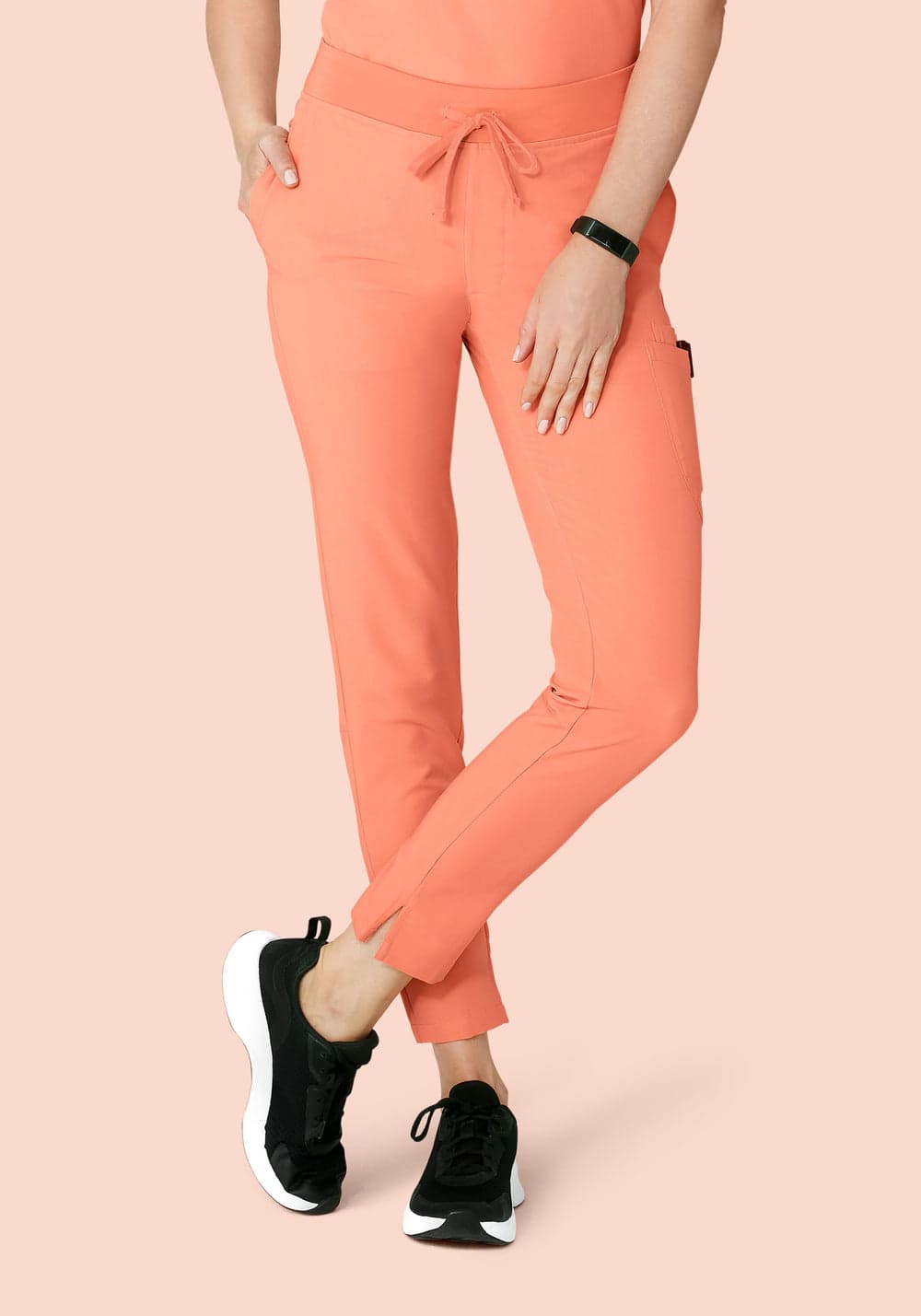 6 Cepli Slim Scrub Pantolon — Şeftali