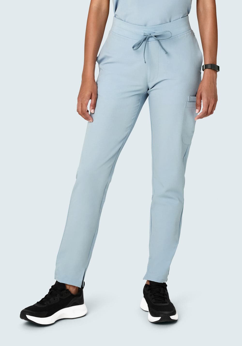 6 Cepli Slim Scrub Pantolon — Pudra Mavisi