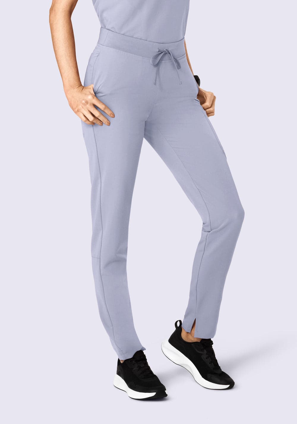 6 Cepli Slim Scrub Pantolon — Mor Salkım