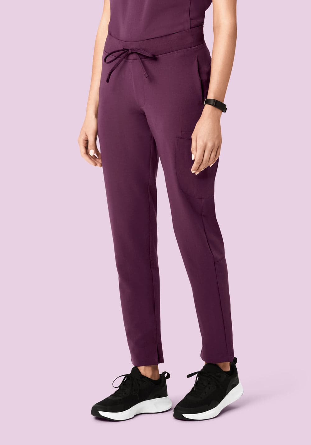 6 Cepli Slim Scrub Pantolon — Bordo