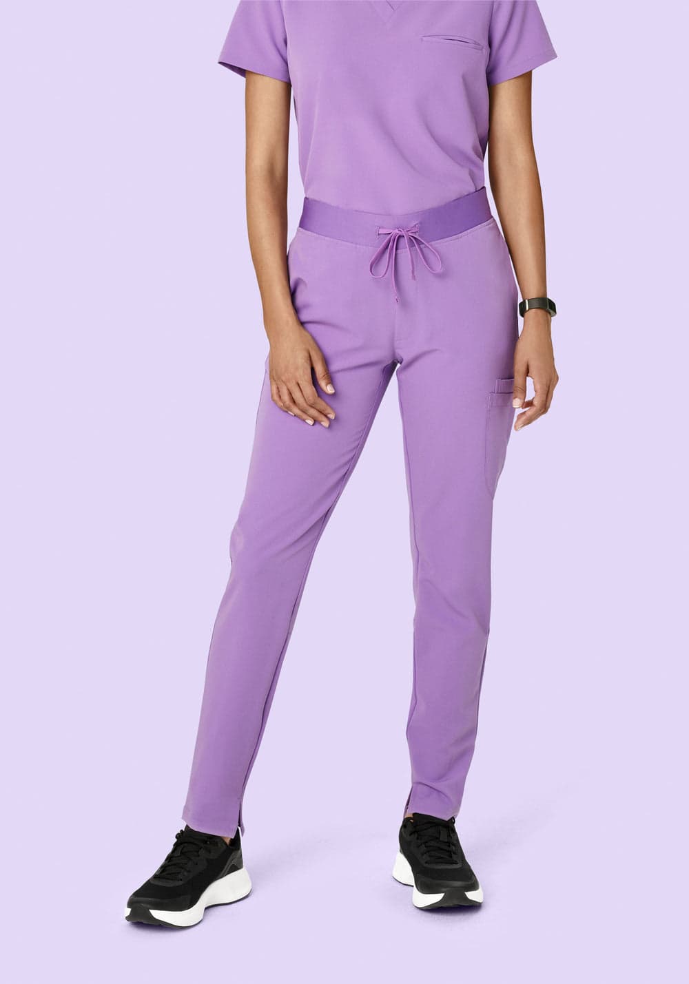 6 Cepli Slim Scrub Pantolon — Lavanta