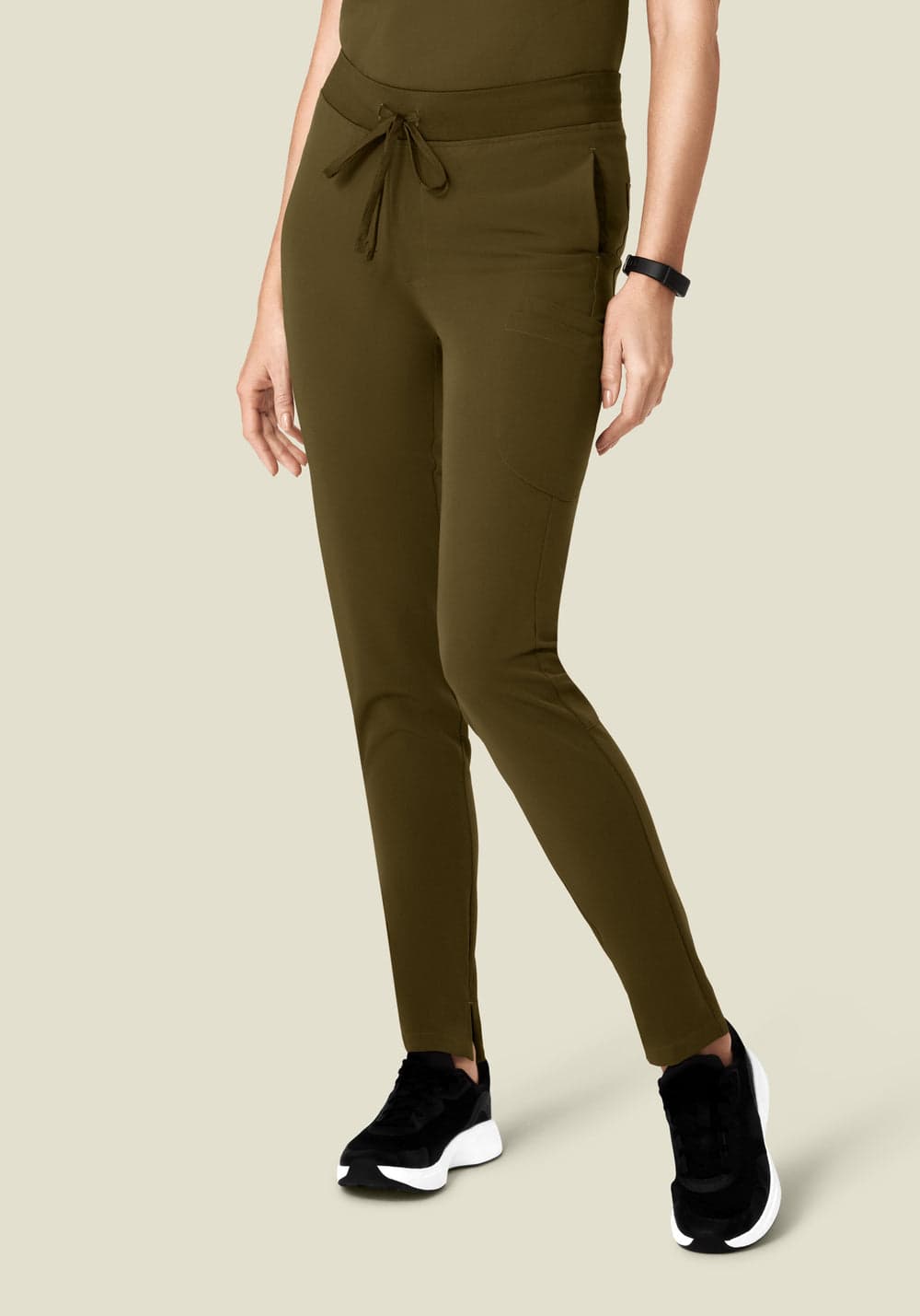 6 Cepli Slim Scrub Pantolon — Manzanilla Yeşili