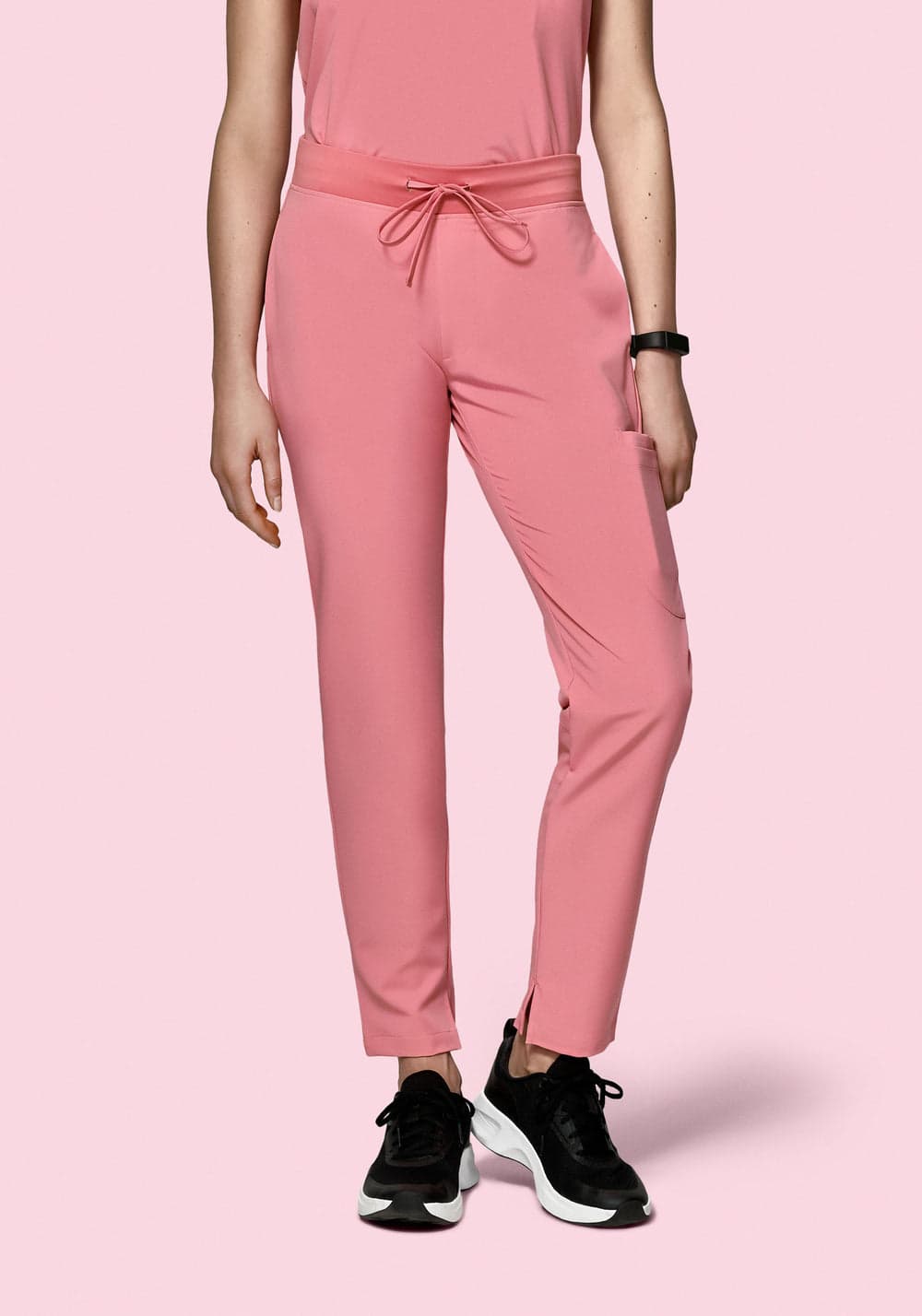 6 Cepli Slim Scrub Pantolon — Şakayık Pembesi