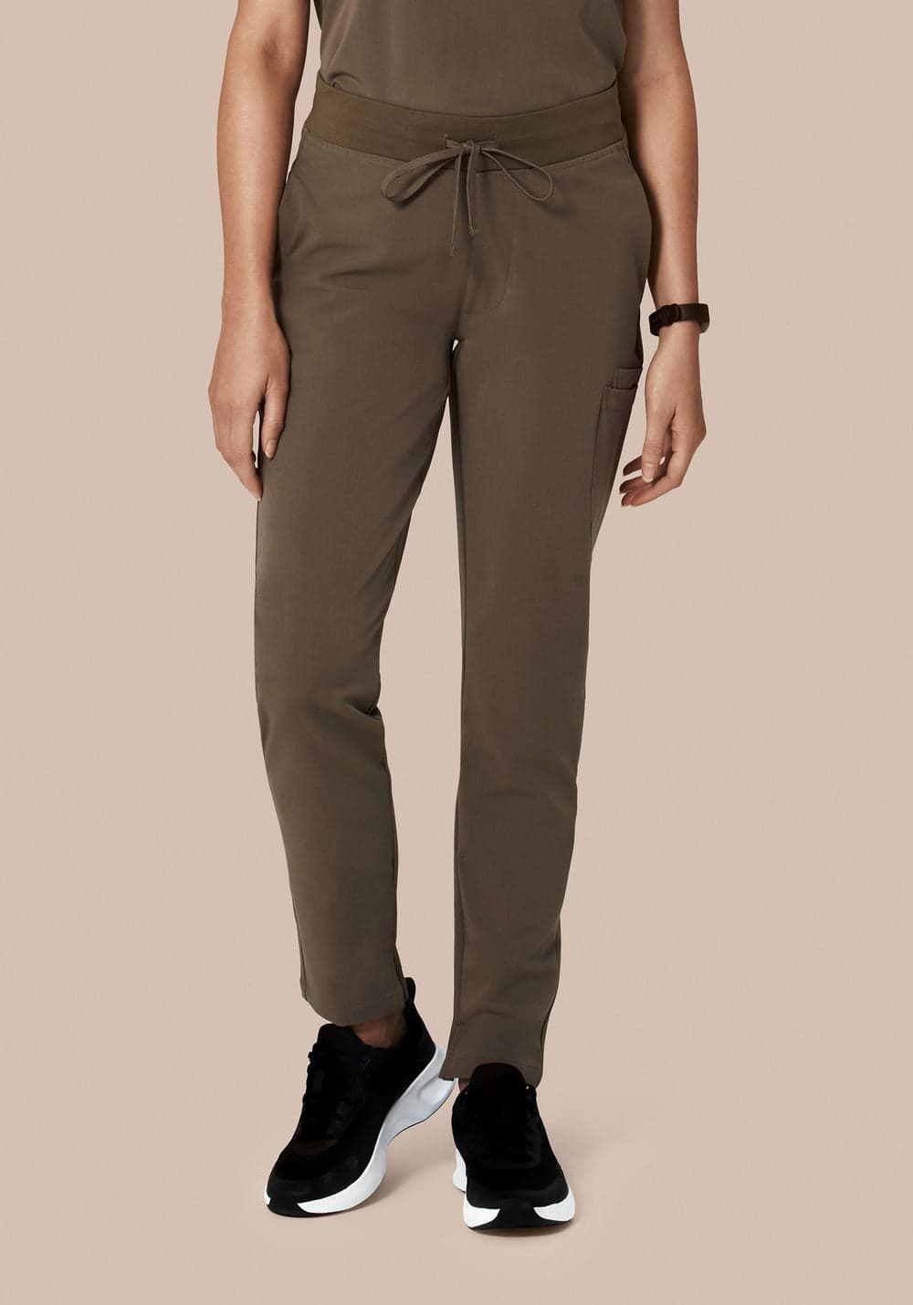 6 Cepli Slim Scrub Pantolon — Trüf Kahvesi