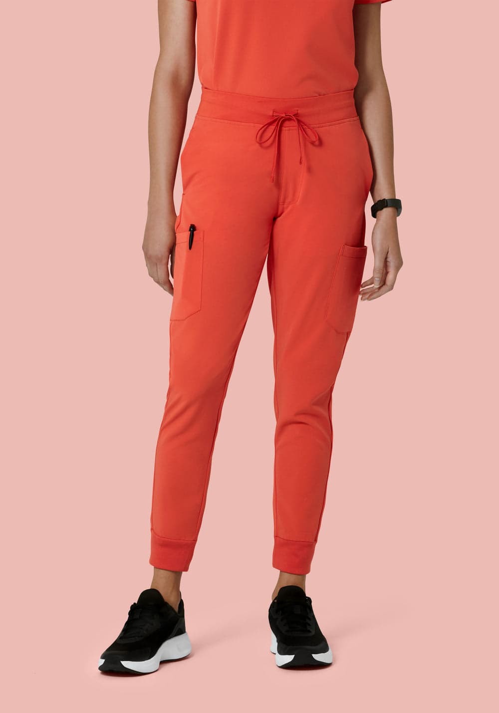 9 Cepli Jogger Scrub Pantolon — Kiremit