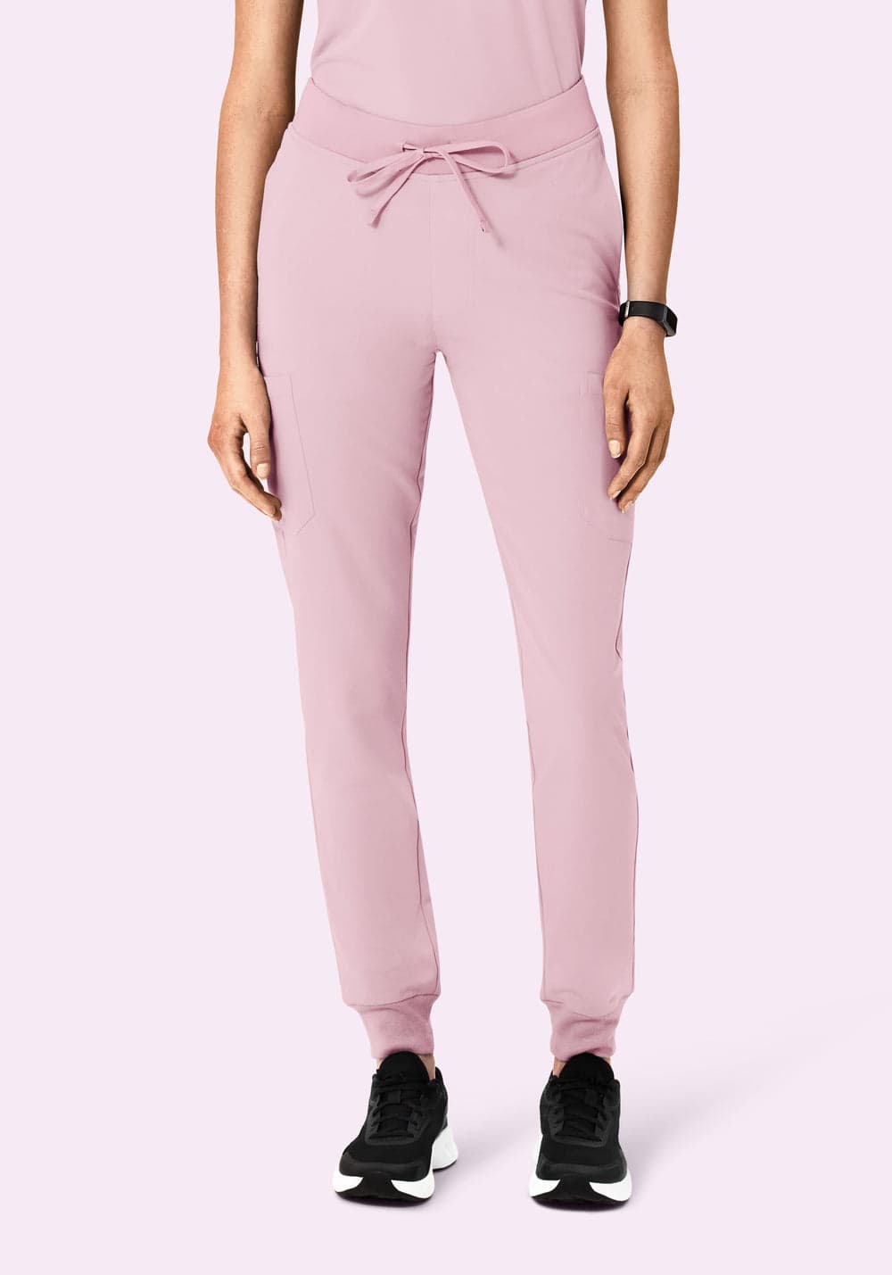 9 Cepli Jogger Scrub Pantolon — İnci Pembesi