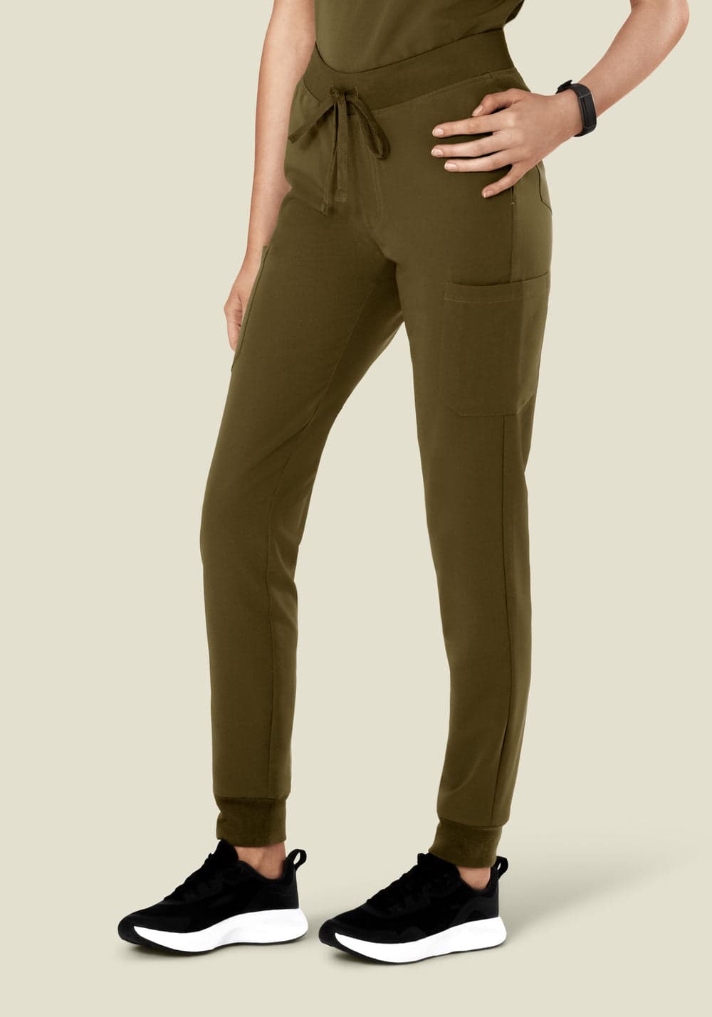 9 Cepli Jogger Scrub Pantolon — Manzanilla Yeşili