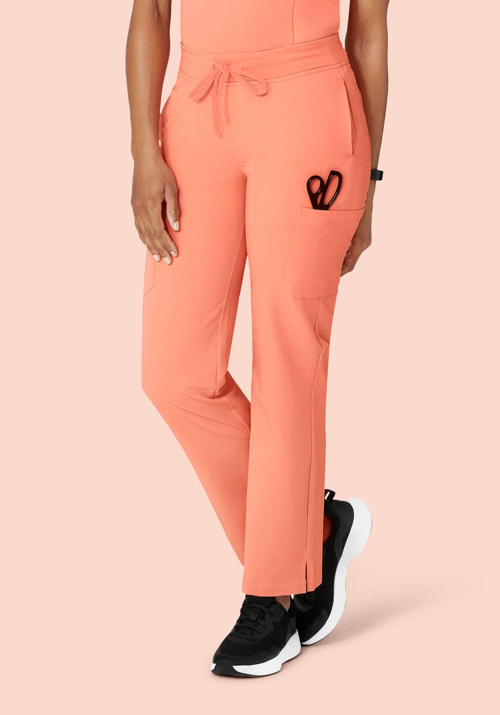 9 Cepli Kargo Scrub Pantolon — Şeftali