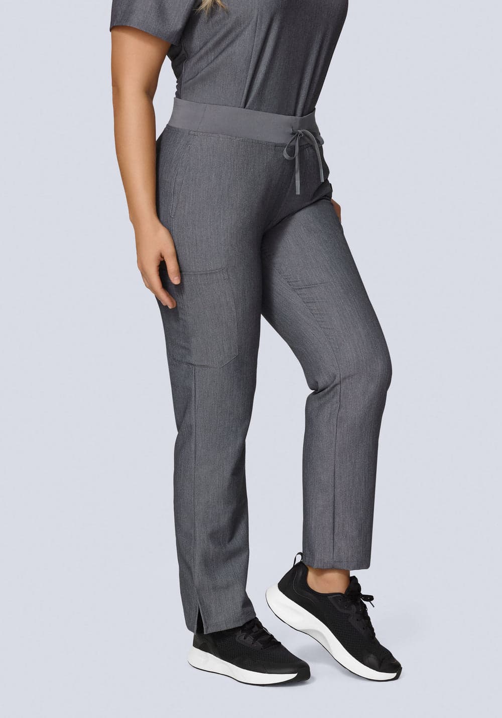 9 Cepli Kargo Scrub Pantolon — Gri