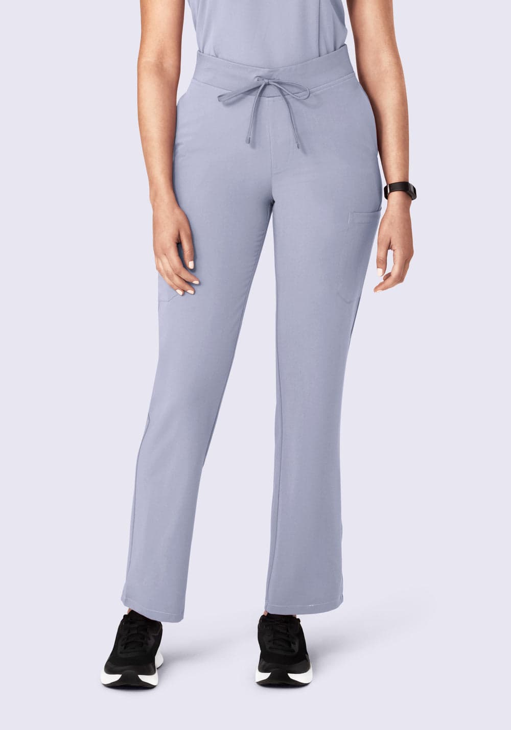 9 Cepli Kargo Scrub Pantolon — Mor Salkım