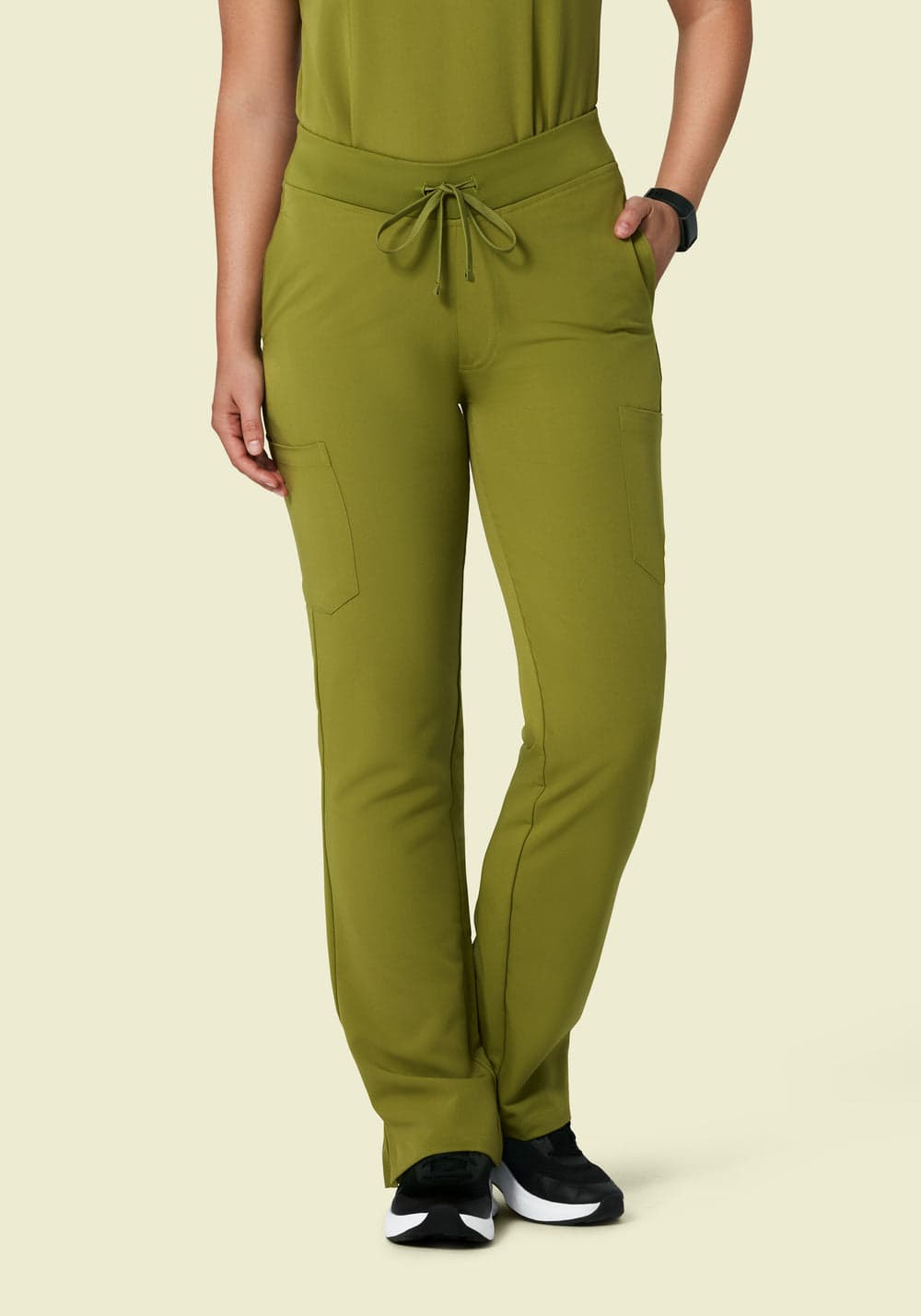 9 Cepli Kargo Scrub Pantolon — Avokado