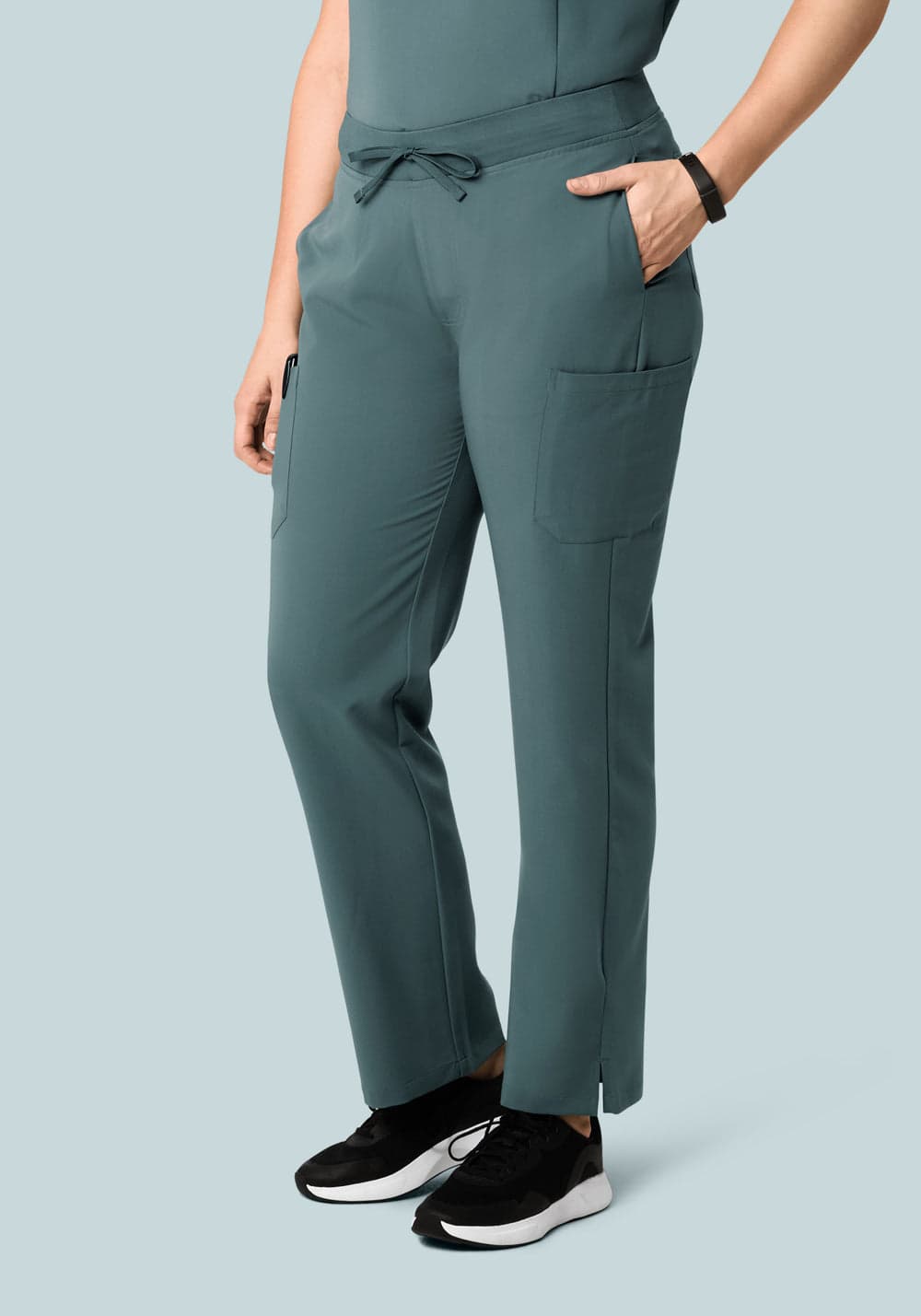 9 Cepli Kargo Scrub Pantolon — Fırtına Grisi