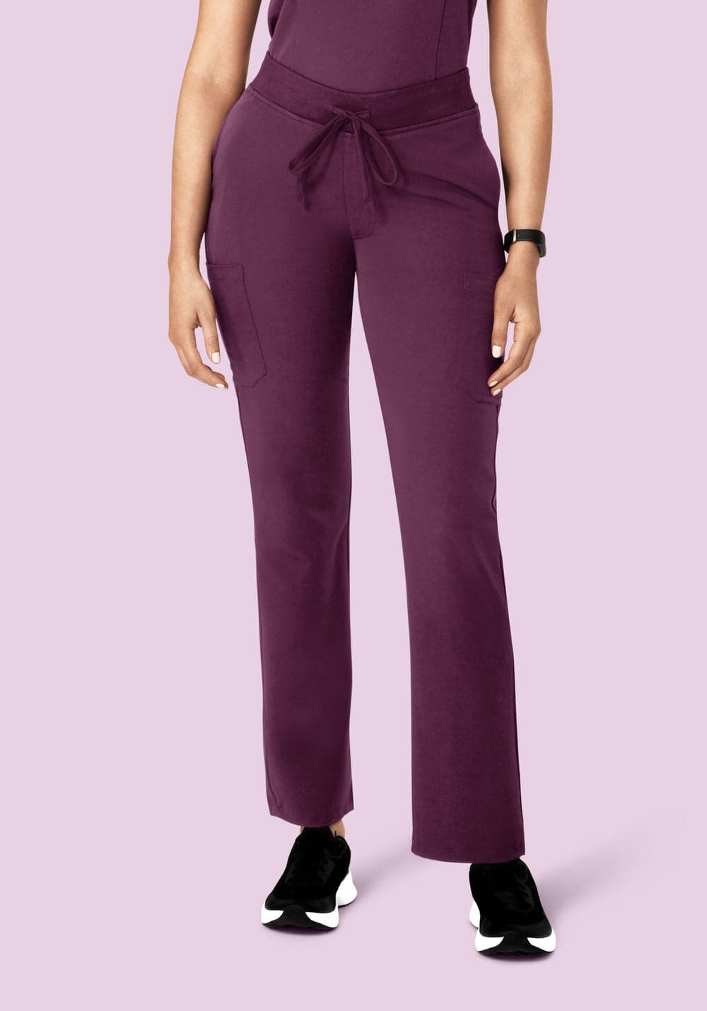 9 Cepli Kargo Scrub Pantolon — Bordo