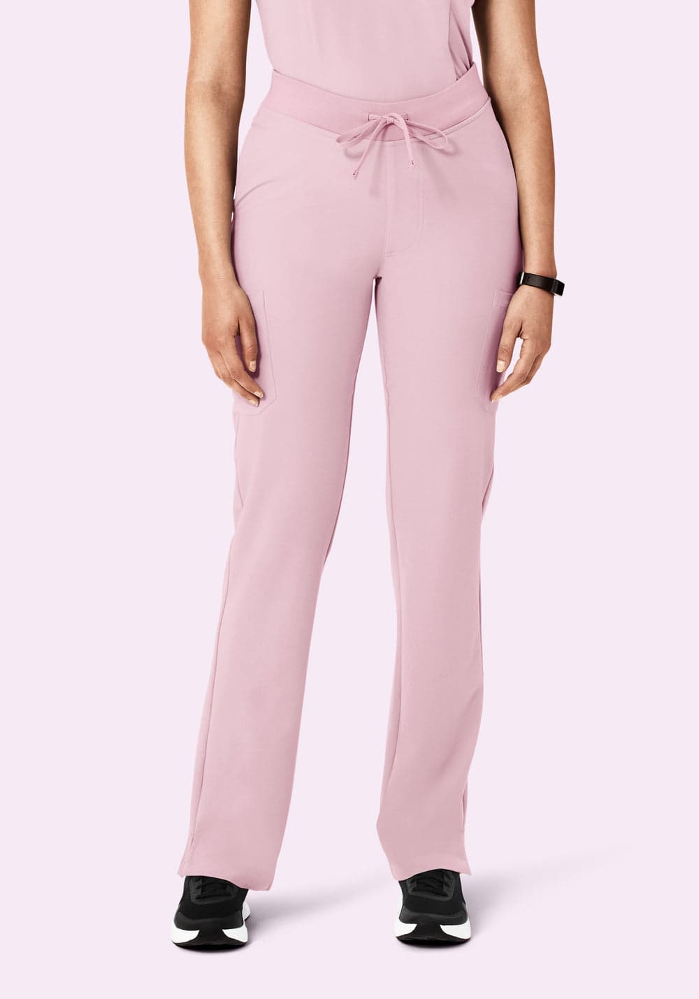 9 Cepli Kargo Scrub Pantolon — İnci Pembesi