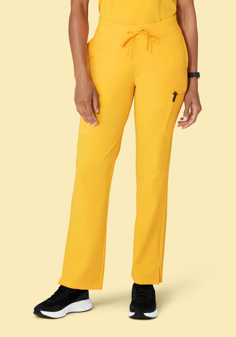 9 Cepli Kargo Scrub Pantolon — Nergis Sarısı