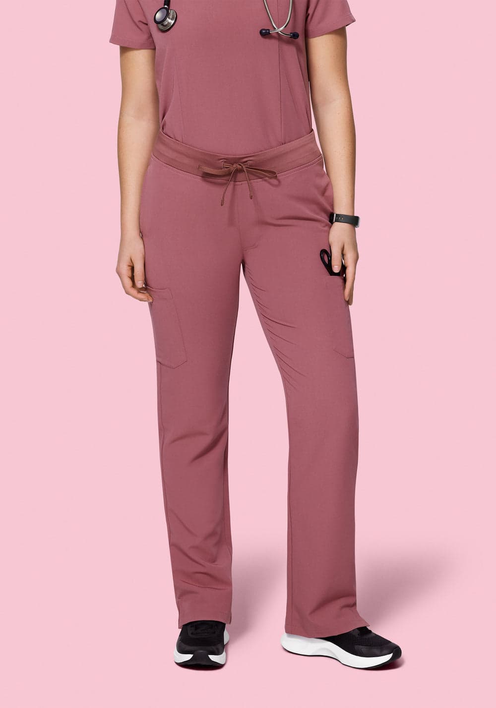 9 Cepli Kargo Scrub Pantolon — Lila
