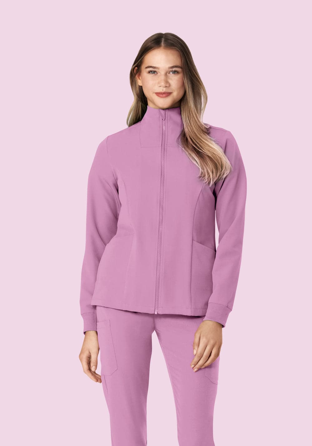 Kadın Modern Scrub Ceket — Leylak