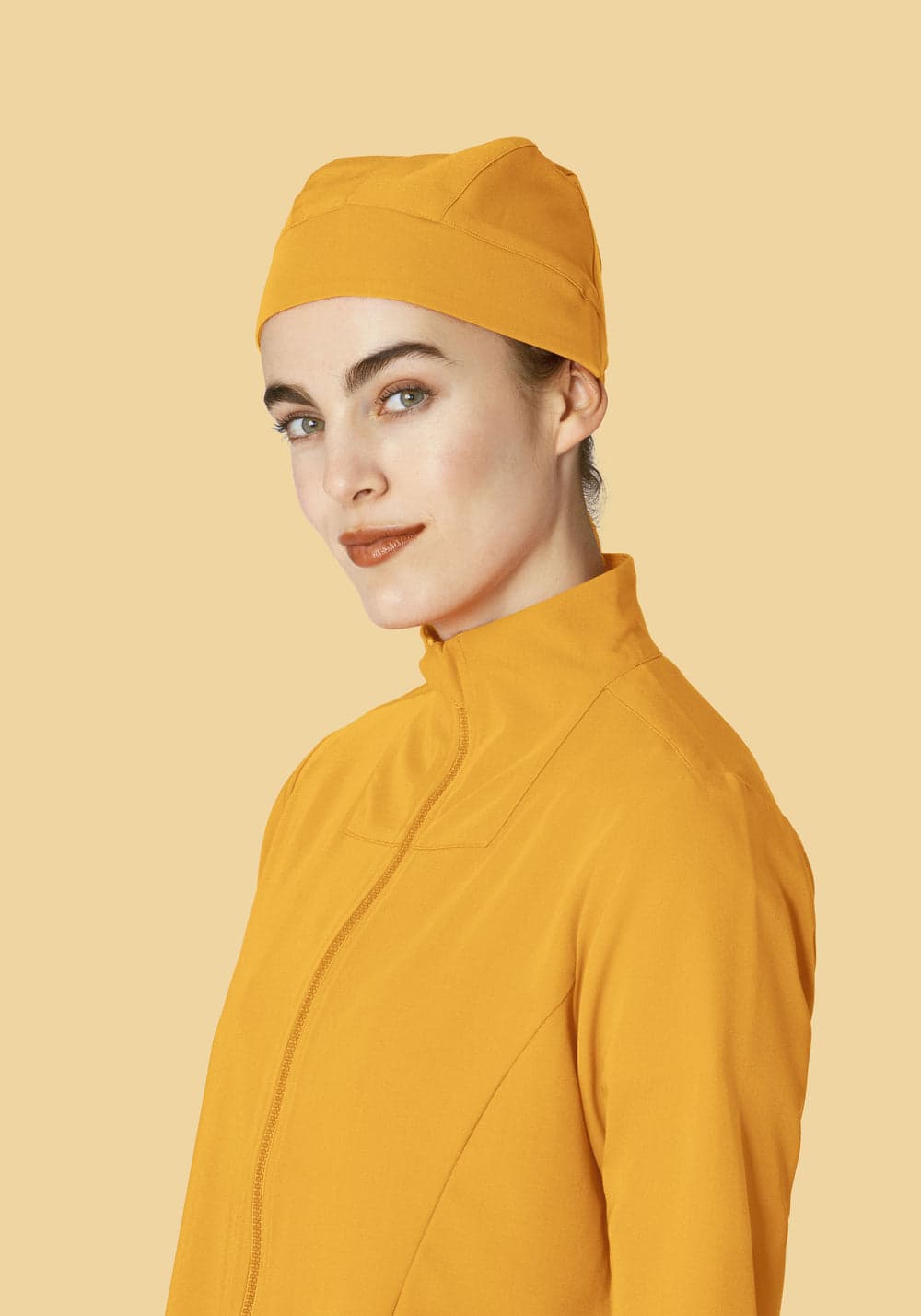 Kadın Modern Scrub Ceket — Bal