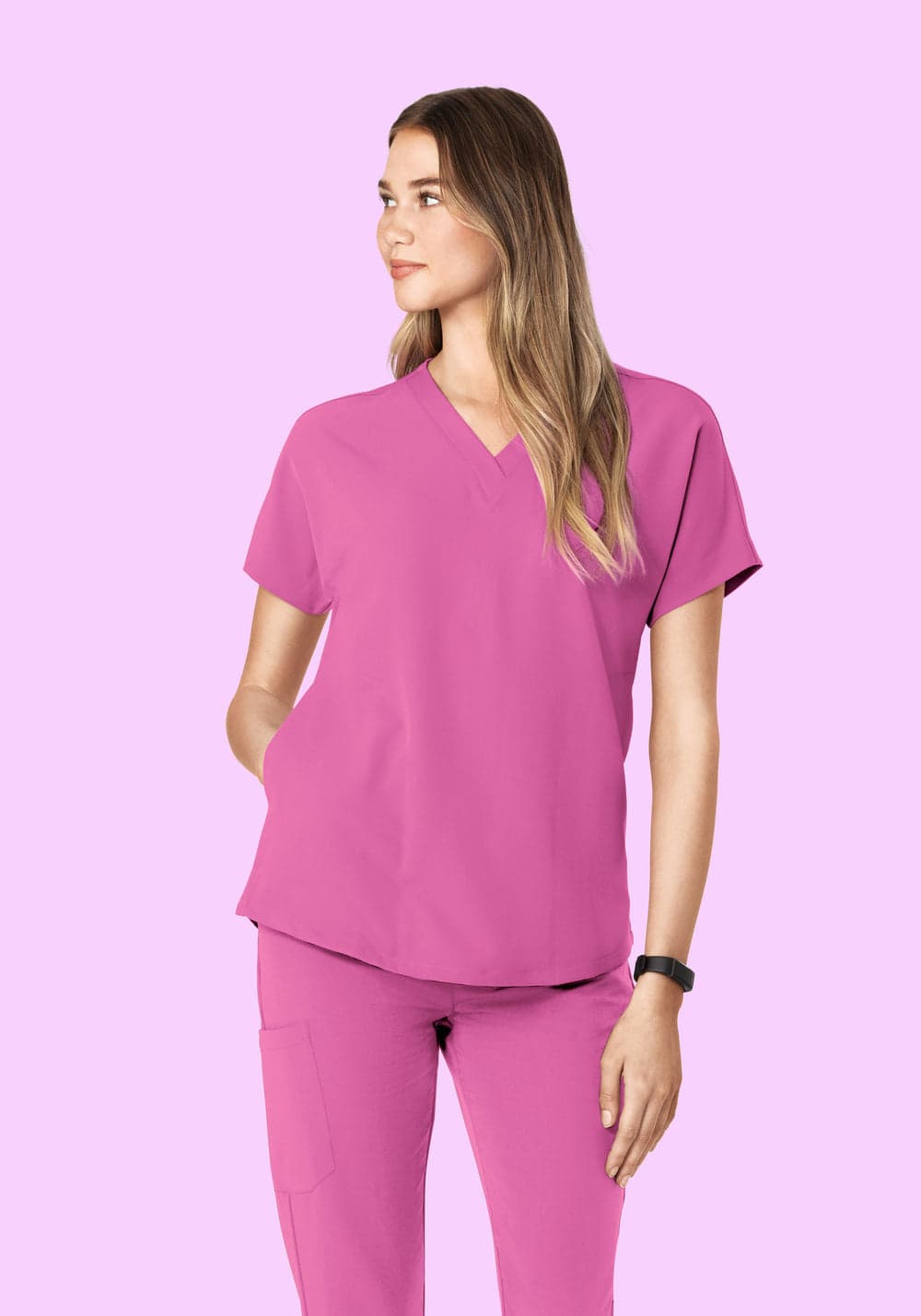 Oversize V Yaka Scrub Üst — Dalya