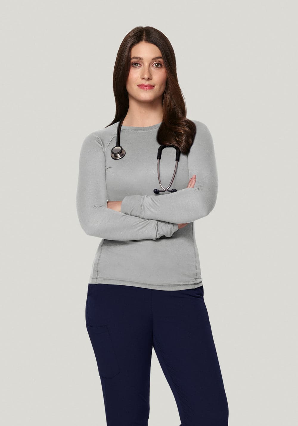 Kadın Scrub İçlik — Bulut Grisi