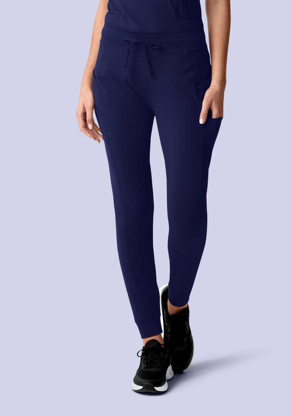 Soft Stretch Jogger Scrub Pantolon — Lacivert