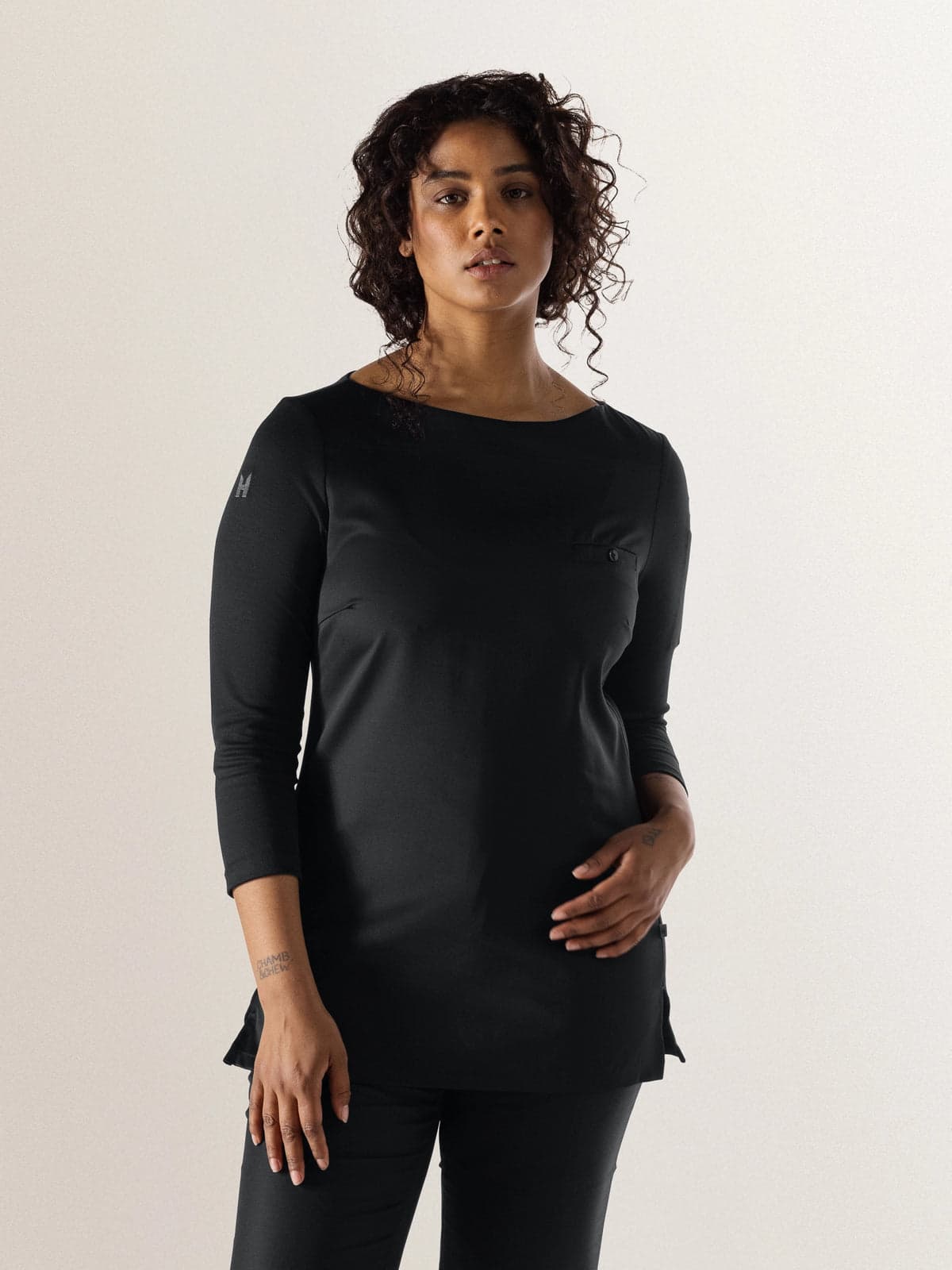 Evy Chef Jacket — Black