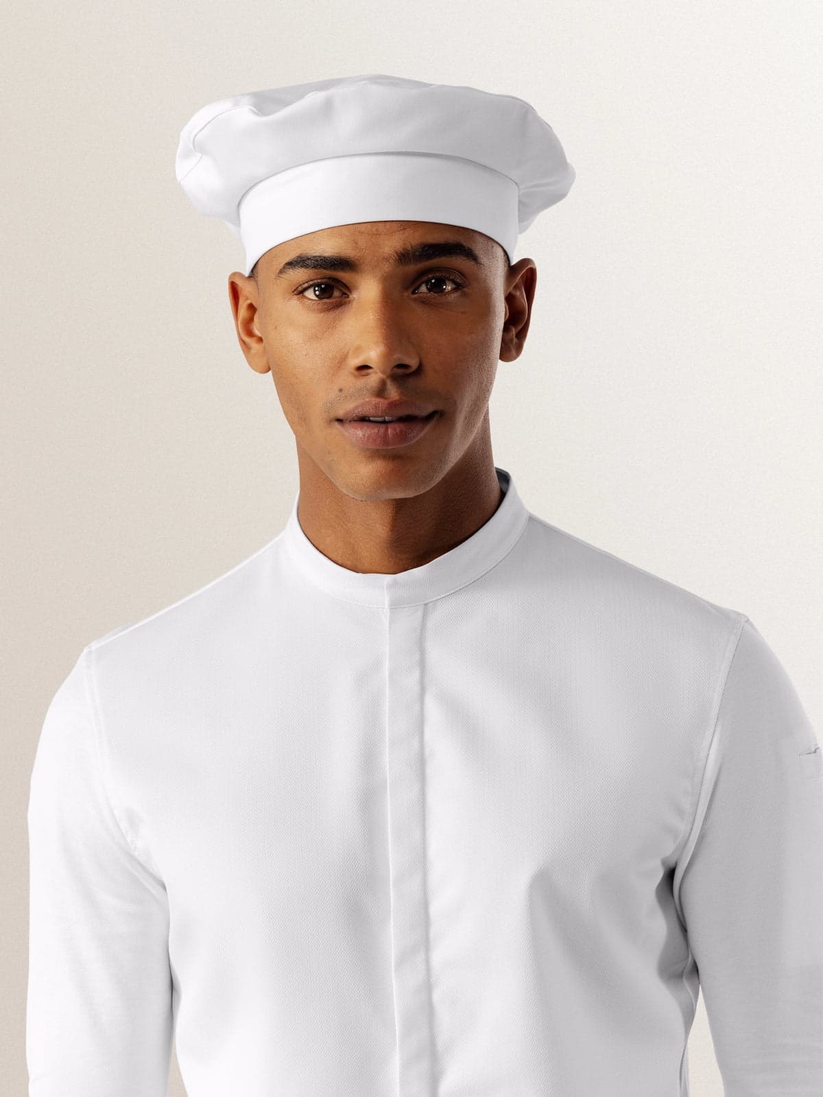 Baret Aşçı Şapkası — Beyaz