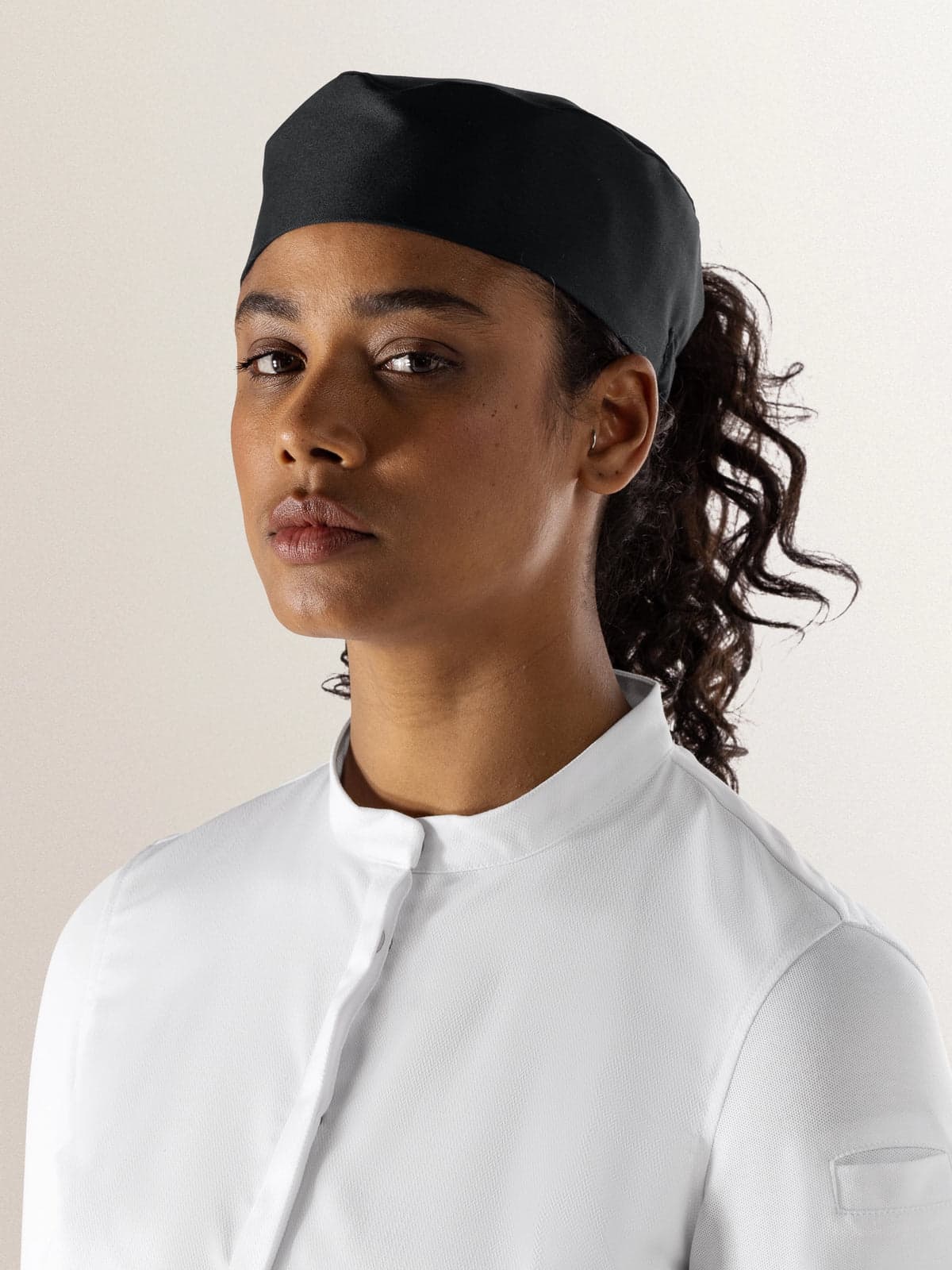 Fez ladies Aşçı Şapkası — Siyah